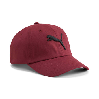 Cappellino bordeaux con logo nero Puma Essentials, Brand, SKU a732000156, Immagine 0